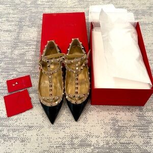 VALENTINO Rockstud Caged Ballet Flats